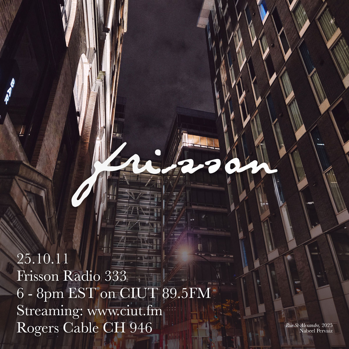 Frisson Radio 333 artwork